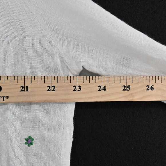 Rails Womens Mariah Embroidered Top Size XS Daisy Floral Linen Cottage Peasant - Picture 3 of 13